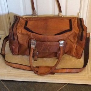 Genuine Leather Duffle Bag for Gym or Traveling